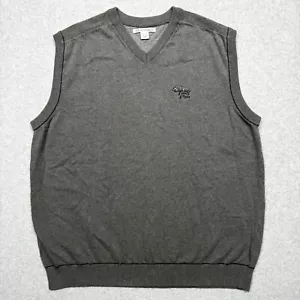 Cutter & Buck Vest Mens Extra Large Gray Torrey Pines Golf Pullover Sweater XL - Picture 1 of 8