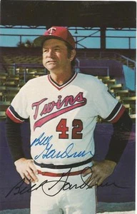 Minnesota Twins BILLY GARDNER autographed 1981 Team Issue Postcard - Picture 1 of 1