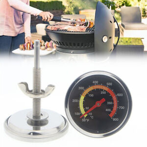 50-400℃ Smoker Thermometer BBQ Gauge Stainless Steel Grill Barbecue Temperature
