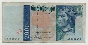 PORTUGAL 2000 ESCUDOS 1996 PICK 189 B LOOK SCANS - Picture 1 of 2