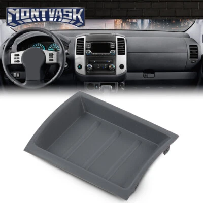 Dash Panel Storage Tray Gray Fit For 05-17 Nissan Frontier Xterra Pathfinder - Image 1 of 4