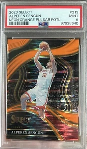 2023 Select FOTL Alperen Sengun Neon Orange Pulsar /15 Pop 1 #213 Rare PSA 9💎🔥 - Bild 1 von 4