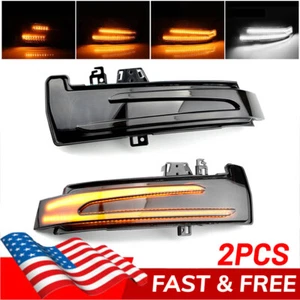 Sequential Amber Turn Signal Side Mirror LED Lights For Benz C E S CLA CLS Class - Picture 1 of 8