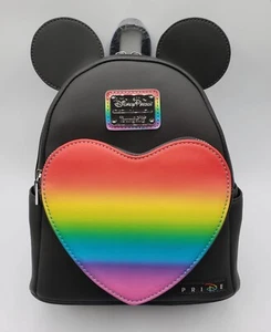 Loungefly Disney Parks Mickey Mouse Pride Heart Mini Rucksack - Bild 1 von 8