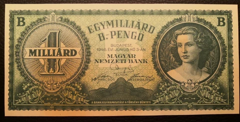 1MRD B-Pengo (highest denomination banknote ever) + variety of colors Cover
