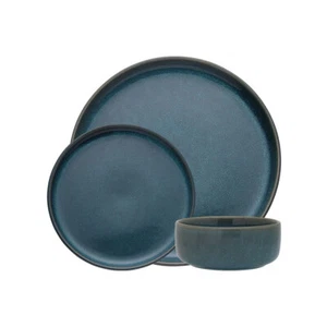 12pc Ecology Bondi Stoneware Dinnerware Kitchen/Dining Serving Set Indigo - Picture 1 of 1