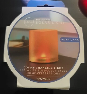 Linterna solar inflable MPOWERD Luci®, camping, impermeable, luz de emergencia. Foto 1 de 4