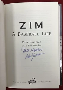 Don Zimmer Signed Book A Baseball Life Yankees Army Helmet WSC Autograph JSA - Picture 1 of 5