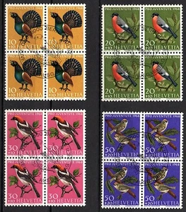 Suiza, año 1968, serie completo en bloque de cuatro, usado, Michel-Euro 6,00 (88 - Imagen 1 de 1