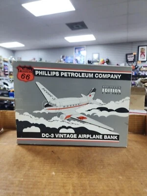 Phillips Petroleum Company DC-3 Vintage Airplane Bank 1:32 Scale Diecast - Image 1 of 4