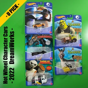 Hot Wheels DREAMWORKS Character Cars - YOU PICK - DreamWorks Animation 2022 - Picture 1 of 26