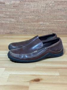 Cole Haan Mens Leather Size 13 Brown Venetian Slip On Loafer C04059 Vibram Soles - Picture 1 of 11
