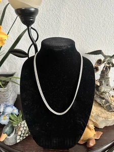 925, Sterling Silber 22"~ 6 mm Kubanische Kette - Bild 1 von 3