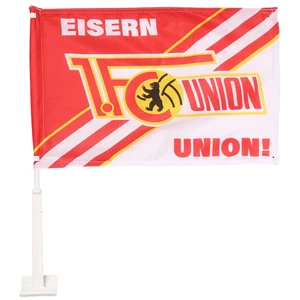 1. FC Union Berlin Autofahne, Fahne rot weiß Motiv Eisern Union und Vereinslogo - Picture 1 of 1