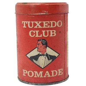 MCM NOS Esmoquin Club Pomada Lata 3-3/4 OZ 35¢ Belleza Viviente Memphis Peluquero Cabello - Imagen 1 de 10