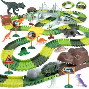 Dinosaur Race Track Toys for Kids - Birthday Gifts for Boys Ages 3 4 5 6 7, 2... - Picture 1 of 6