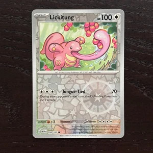 Lickitung 108/165 Pokemon 151 Scarlet & Violet Reverse Holo Common NM - Picture 1 of 2