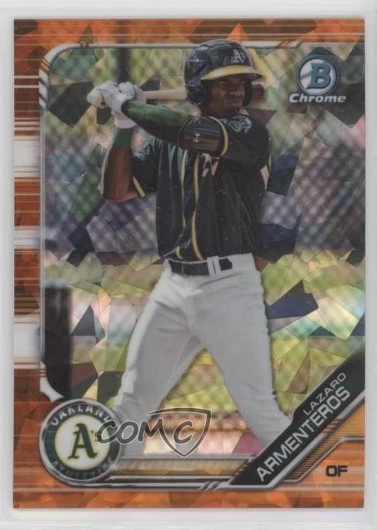 2019 Bowman Chrome Draft Sapphire Edition Orange /25 Lazaro Armenteros #BDC-198 - Image 1 of 2