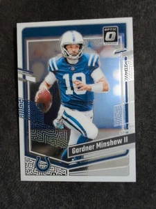 Tarjeta de fútbol americano 2023 Donruss Optic #77 Gardner Minshew II Indianapolis Colts - Imagen 1 de 2