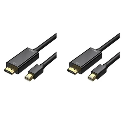 2X  DisplayPort to  Cable 4K  DP to  6 Feet Cable for  Air/Pro, Surface5345 - Bild 1 von 4