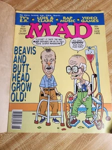 MAD Magazine #336 June 1995 Beavis & Butthead Grow Old - Picture 1 of 9