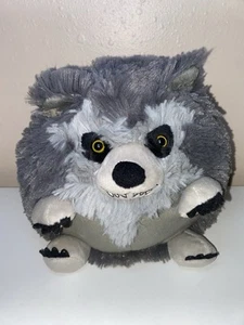 2013 zerdrückbarer Werwolf Wolf 15 Zoll grauer runder Ball Plüschtier Stofftier wird nicht mehr produziert - Bild 1 von 5