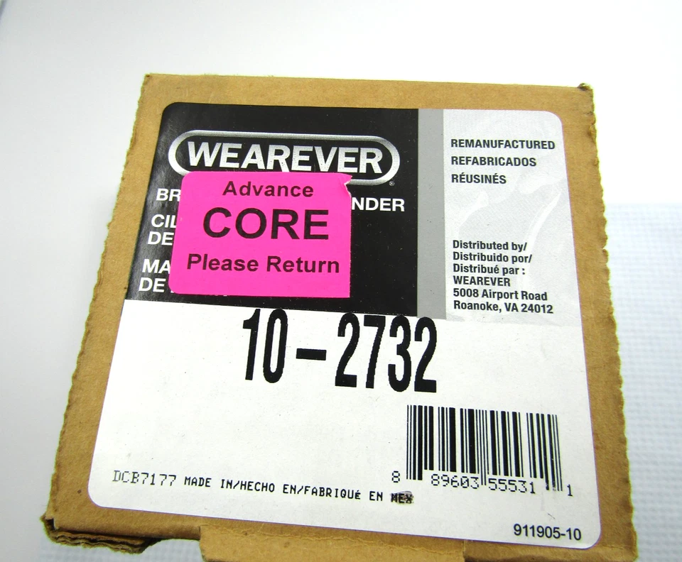 Cilindro maestro de freno Wearever para Ford Taurus Mercury Sable 95-02 parte 10-2732 Foto 1 de 3