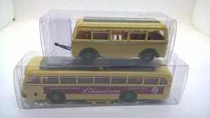 Grell 1:87 Henschel Bus O-Bus con rimorchio Orion CAFFÈ LÖHMER beige in confezione originale (82) - Foto 1 di 6