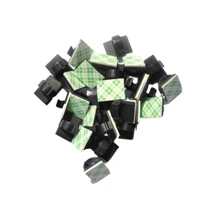 50 Pcs Double-sided Tape Wiring Card Self Adhesive Wire Clips Cable Holder - Afbeelding 1 van 11