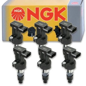 6 pcs NGK Ignition Coil for 2003-2008 Jaguar S-Type 3.0L V6 - Spark Plug zs - Picture 1 of 5