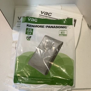 Vacuum Cleaner Bags Allergen Filtration Kenmore Panasonic 5055/C-5 2 Pack-open B - Picture 1 of 10