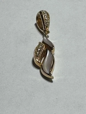 Collar Kabana Diamantes Oro Rosa 14K 2g Joyería Fina MOP Foto 1 de 4