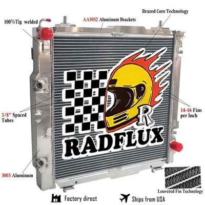 Radiator Fits 2002-08 Mercedes-Benz W463 G500 G550 G55 AMG W/Oil Cooler Aluminum - Image 1 of 4