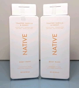 2 Nuevos Jabones Corporales NATIVOS Edición Limitada Tostados Sin Vainilla y Miel Sulfato 18oz - Imagen 1 de 4