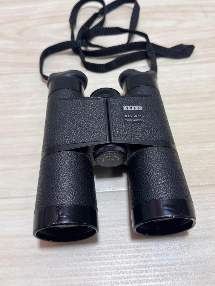 ZEISS 10x40 B Binoculars West Germany Vintage Optical Lens Used - Image 1 of 4
