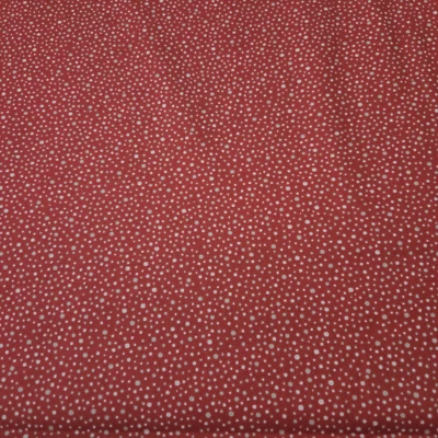 32" Imperial Waverly for Quilting Treasures Dots Taupe Off-white Dusty Red - Image 1 of 3
