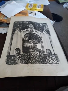 Rosa Lie Johansson signed print 1962 -- RARE! - Picture 1 of 5