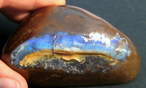 Large Natural Australian Boulder Opal Specimen Brilliant Blues (1452)