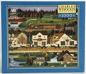 Charles Wysocki Yankee Wink Hollow Puzzle 1000 Pieces Milton Bradley