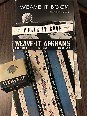Weave-It Loom With 3 Pattern Books Vintage • 50.86€