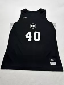 Nike Youth XL Boys Dri-Fit Tank Top Jersey Sports Basketball 368545 Black Logo - Picture 1 of 10