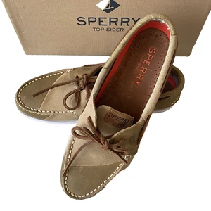 Sperry Mens A/O 2-Eye Boat Shoes Patchwork Tan Size 11 M NIB - Picture 1 of 10