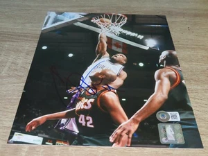 Chris Webber Firmado Sacramento Kings 8x10 Foto Autografiada Beckett BAS COA 1A - Imagen 1 de 6