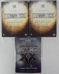 WWE WrestleMania: The Complete Anthology Volume 1 & 2 / WrestleMania 20 Box Sets - Picture 1 of 20
