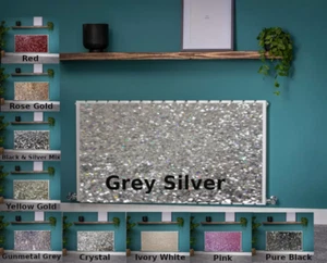 Sequin Glitter Magnetic Radiator Cover - easy Fit - 10 Colours- less heat loss - Picture 1 of 25