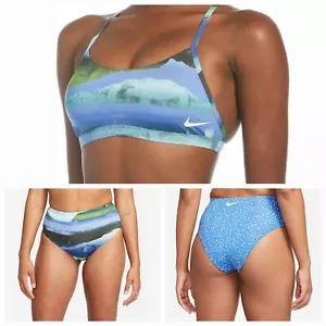 Nike Swim Adventure Women Bikini & High Waist Reversible Bottom Set SELECT SIZE - Picture 1 of 13