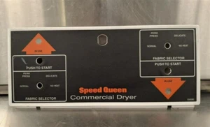 Speed Queen  Dryer OVERLAY  FACEPLATE SPEED QUEEN. P/N: 504590, 504590P  [USED] - Picture 1 of 2