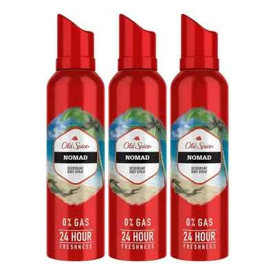 Old Spice Nomad Deo Body Spray 24 Stunden langanhaltend frisch 140 ml 3er Set - Bild 1 von 4