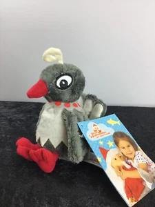 Frau Elster, DDR -Sandmännchen,Püschfigur, Heunec,klein,grau/beige/rot,softtouch - Bild 1 von 5