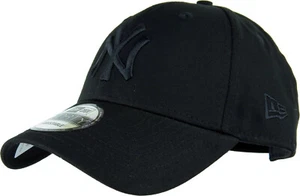 New York Yankees New Era 9Forty League Essenziale Tutti Nero Cappello Baseball - Foto 1 di 2